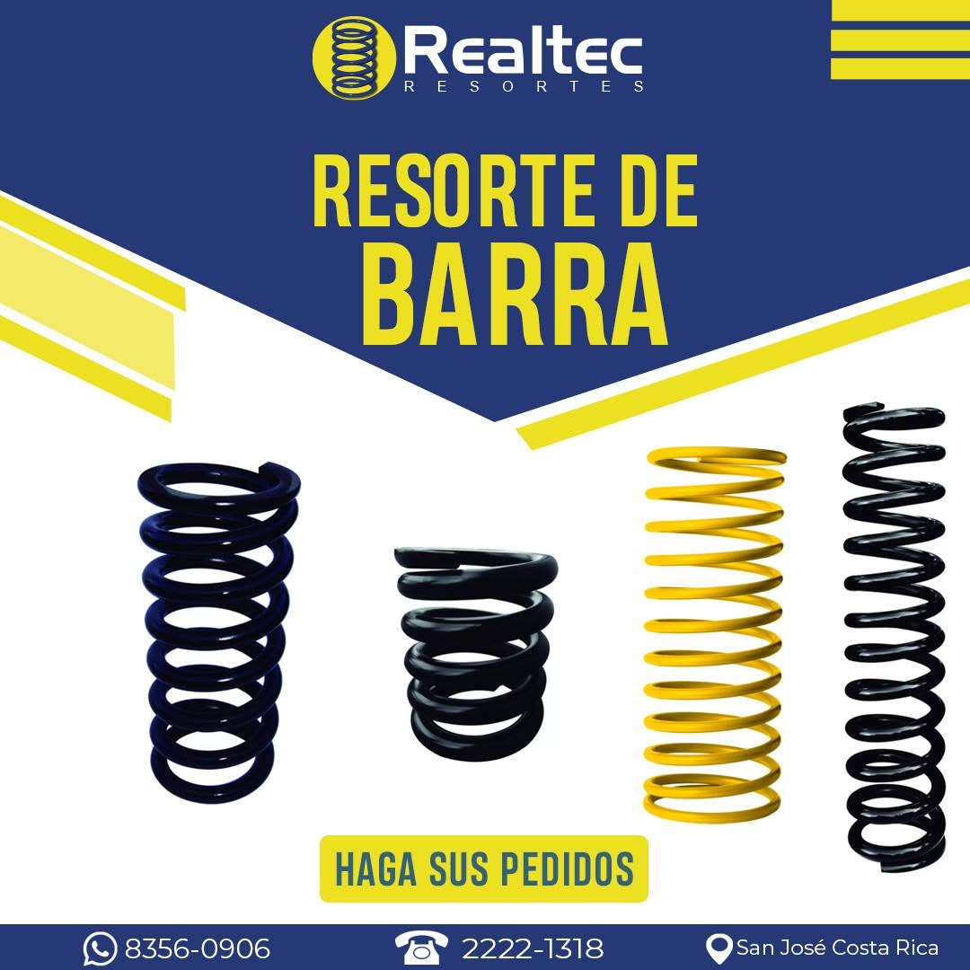 Resortes de barra de varios colores
