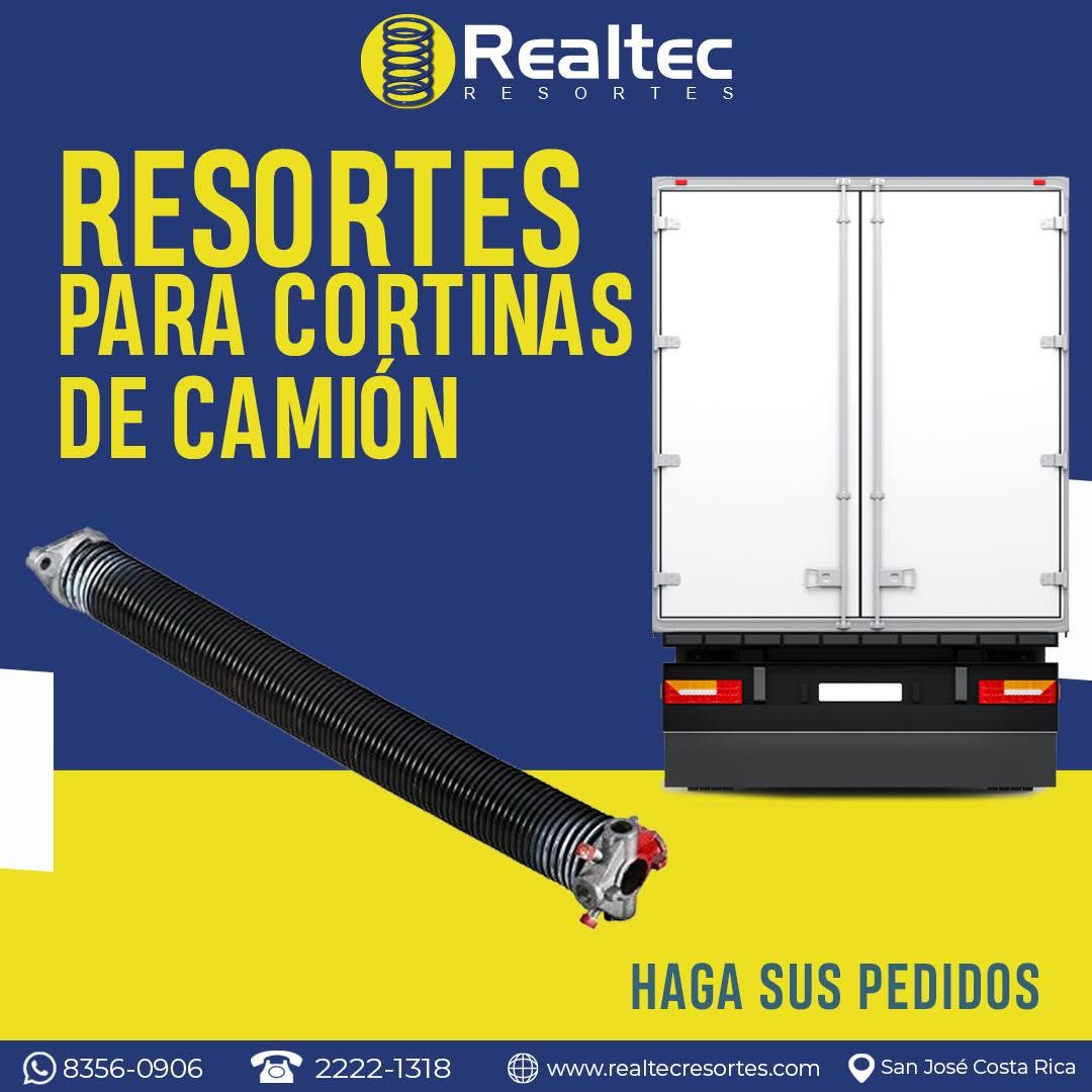 Resortes para cortinas de camión