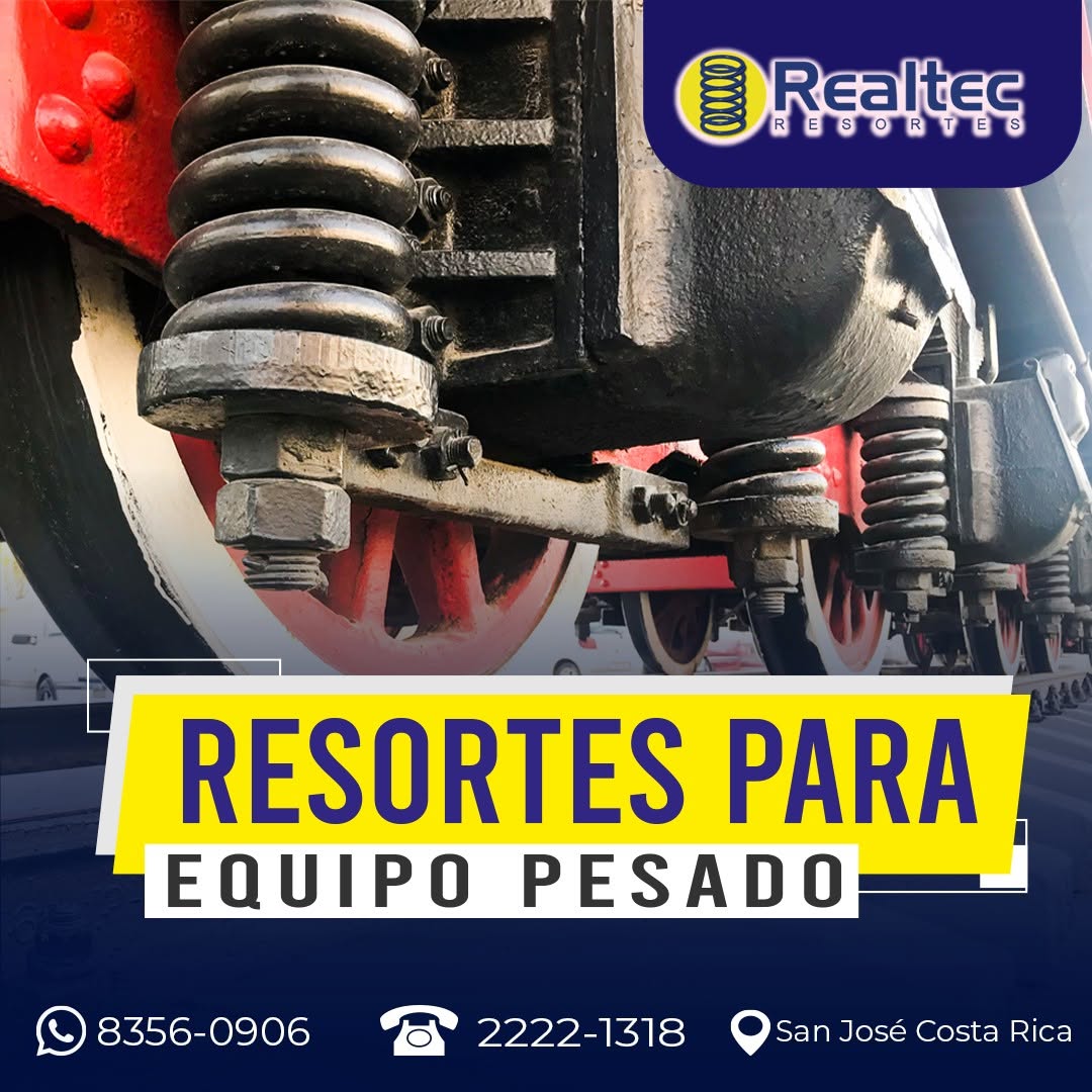 Resortes para equipo pesado y vagones de tren