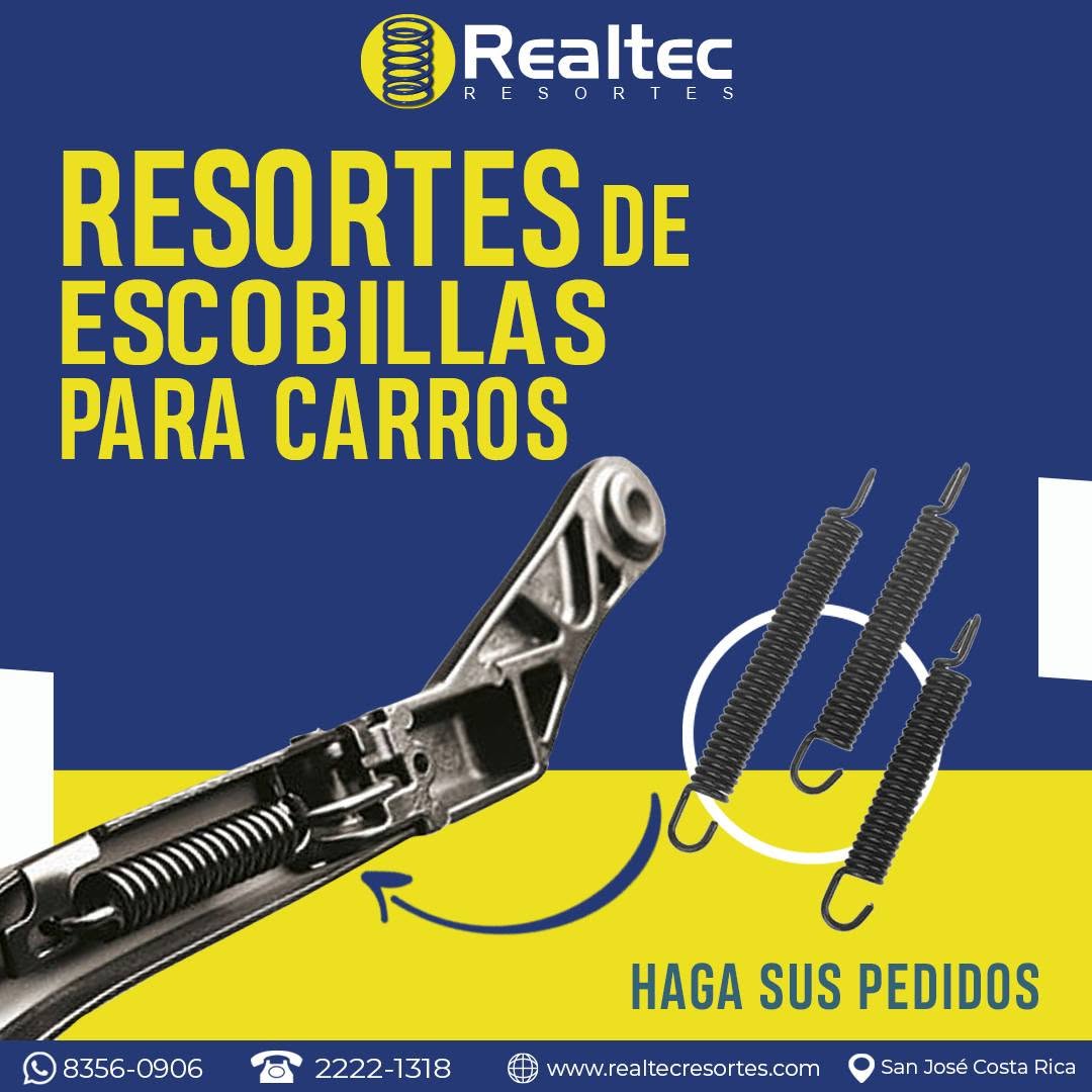 Resortes para escobillas de carros