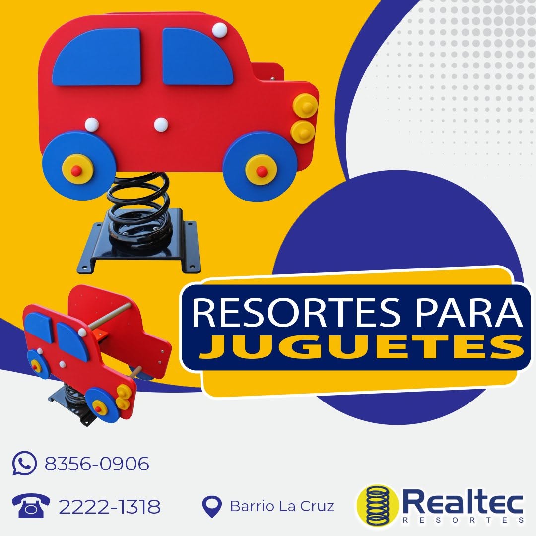 Resortes para juguetes y juegos infantiles