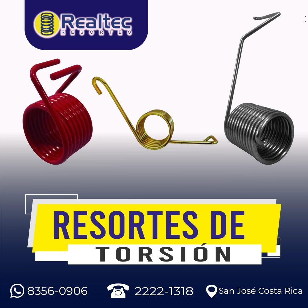 Resortes de torsión de varios colores